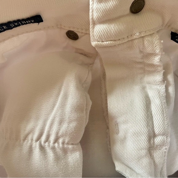 ☀️RALPH LAUREN Skinny White Denim Jeans size 28 stretch Summer Fitted Excellent! - Picture 8 of 8